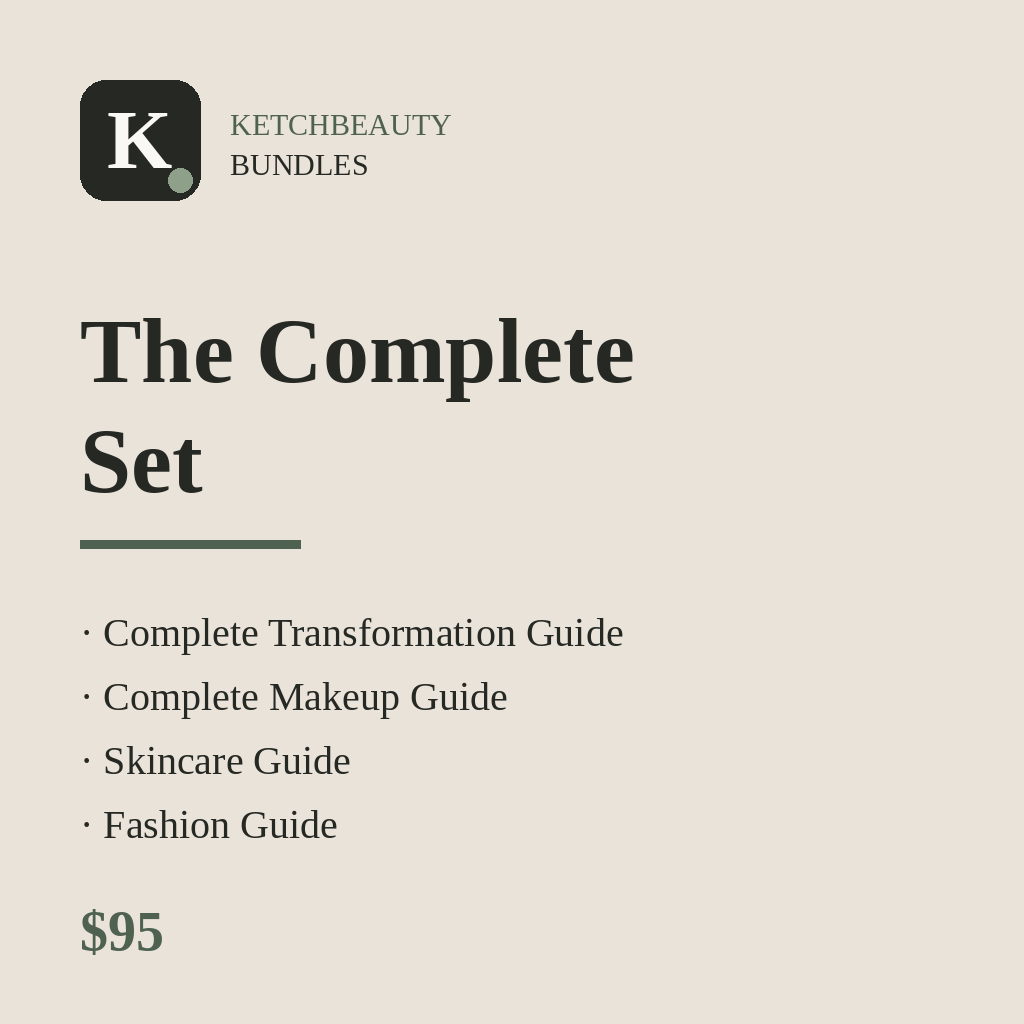 The Complete Set bundle cover, KetchBeauty