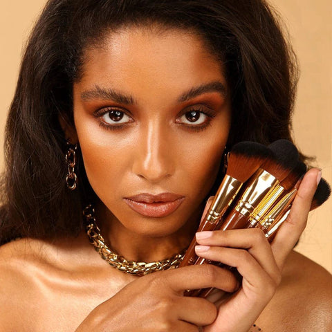 Spectrum Pantherine 5 Piece Face Brush Set - jecca blac. X KetchBeauty